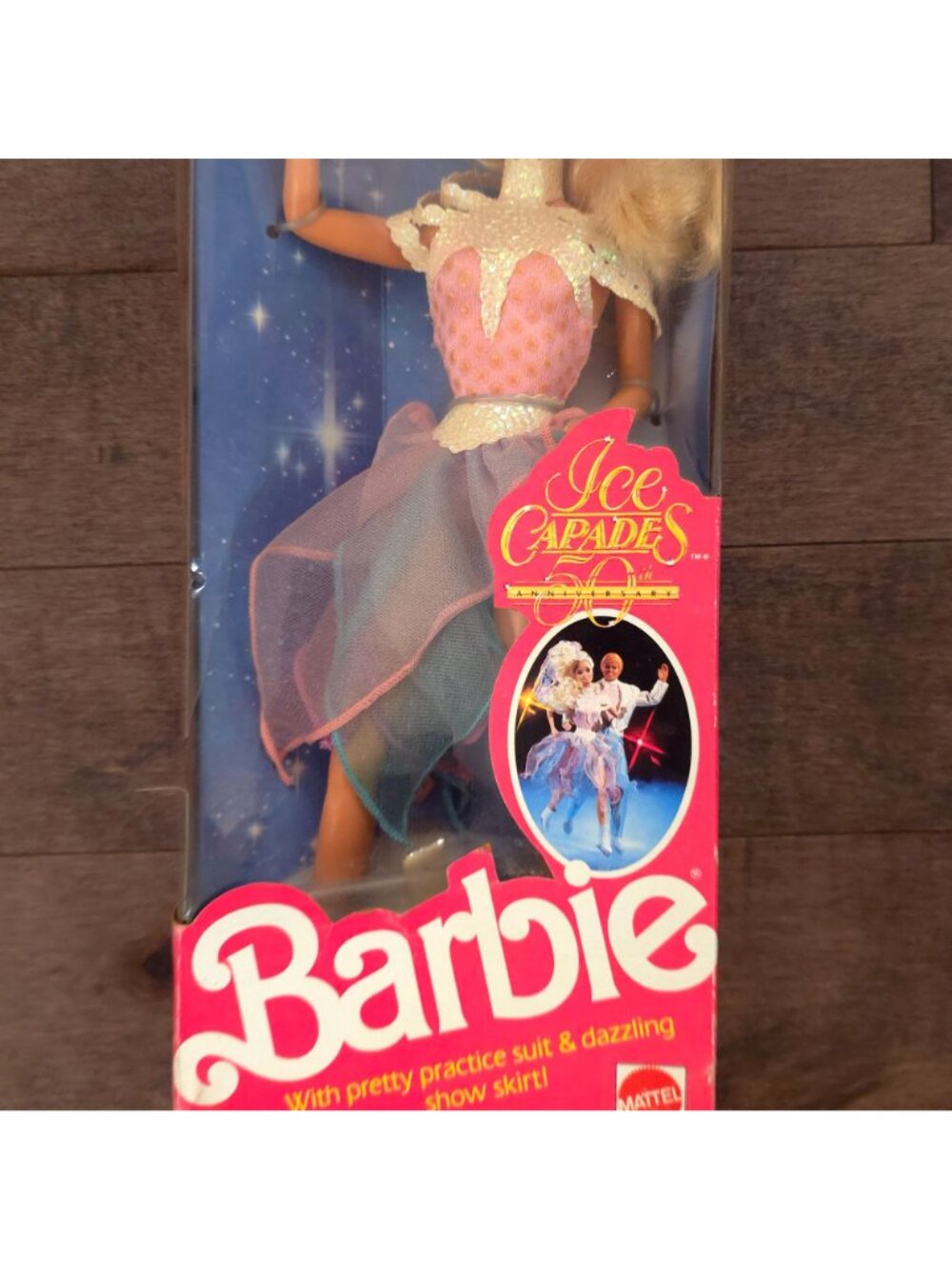Barbie 50th Anniversary Ice Capades Doll Mattel 1989 NRFB Special Edition - Picture 4 of 7